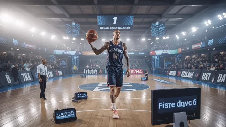 Modern basketbol sahasında dijital veri analizi ve teknoloji görselleştirmesi