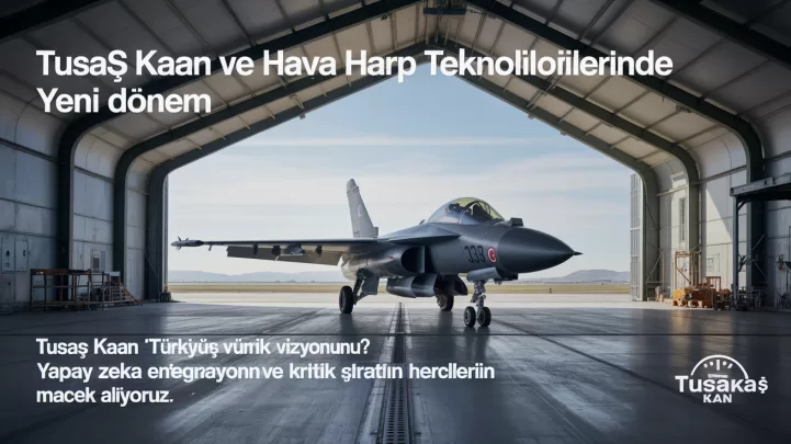 TUSAŞ KAAN savaş uçağı hangarda