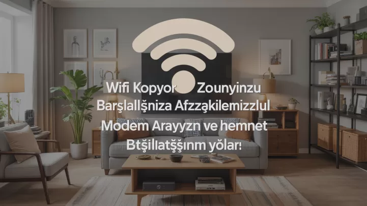 Evdeki modem ve WiFi bağlantısı kurulumu
